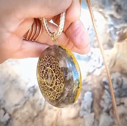 מלכות - תיליון תכשיט אורגונייט מגן דוד 5