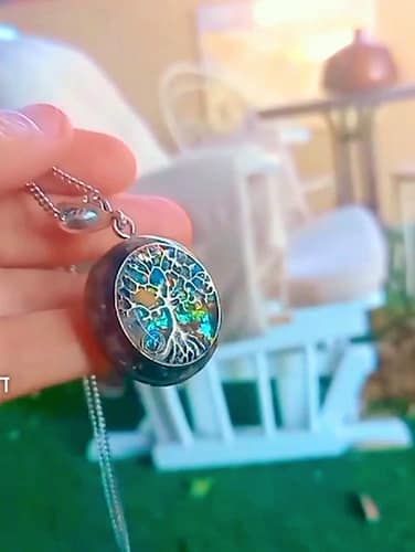 תליון אורגונייט אבלון עץ החיים