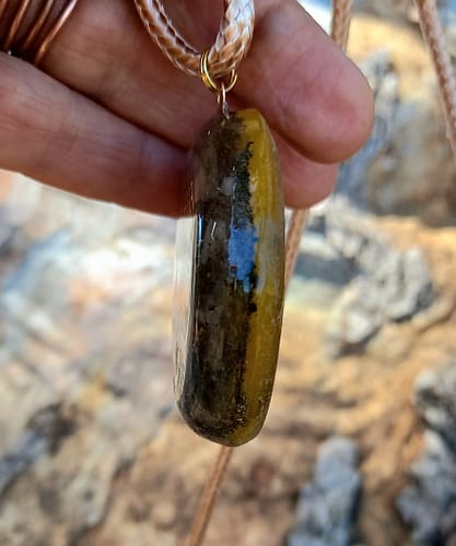 מלכות - תיליון תכשיט אורגונייט מגן דוד 3