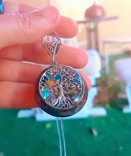 תליון אורגונייט עץ החיים אבלון