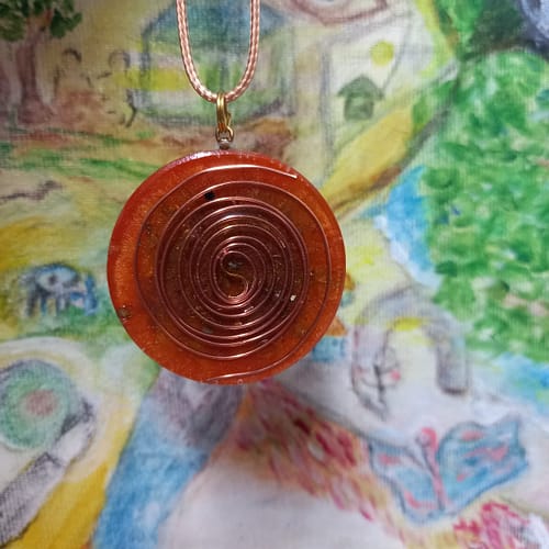 פרח החיים תליון אורגונייט משושה