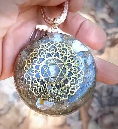 מלכות - תיליון תכשיט אורגונייט מגן דוד 4